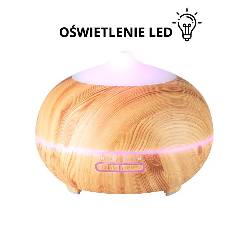 Aroma Diffusor Luftbefeuchter spa 06 light wood 400ml + Timer - Aroma Diffusor
