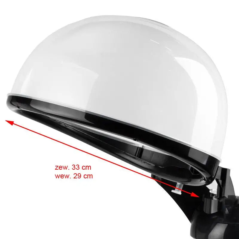 Weiße und schwarze Haartrocknerhaube für Aromabedampfer Mini JY-15C