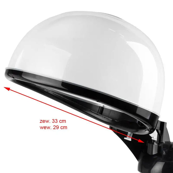 Weiße und schwarze Haartrocknerhaube für Aromabedampfer Mini JY-15C