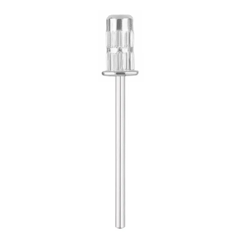 Silberner Metall-Nagelbohrer für Aufsatz für Schleifkappen 6 mm