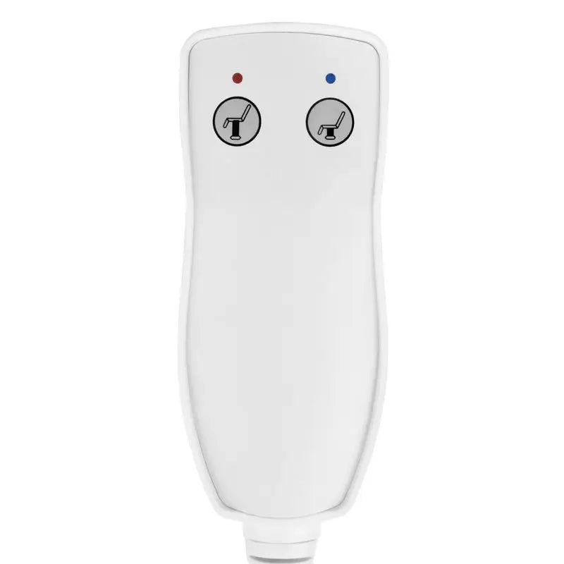 Weiße Fernbedienung mit zwei Tasten für Azzurro Elektrische Massageliege 336 1 Motor