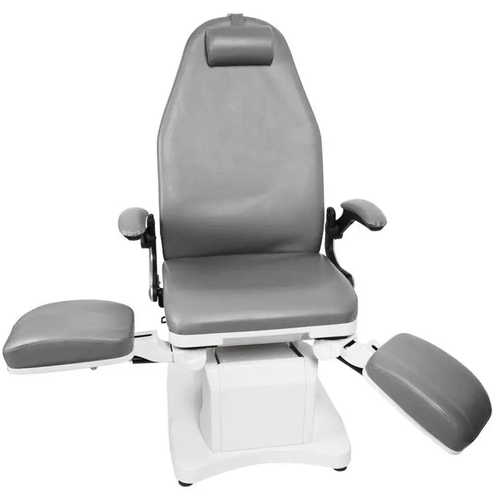 Grauer Phlebotomiestuhl Azzurro Elektrischer Fußpflegestuhl 709a mit 3 Motoren
