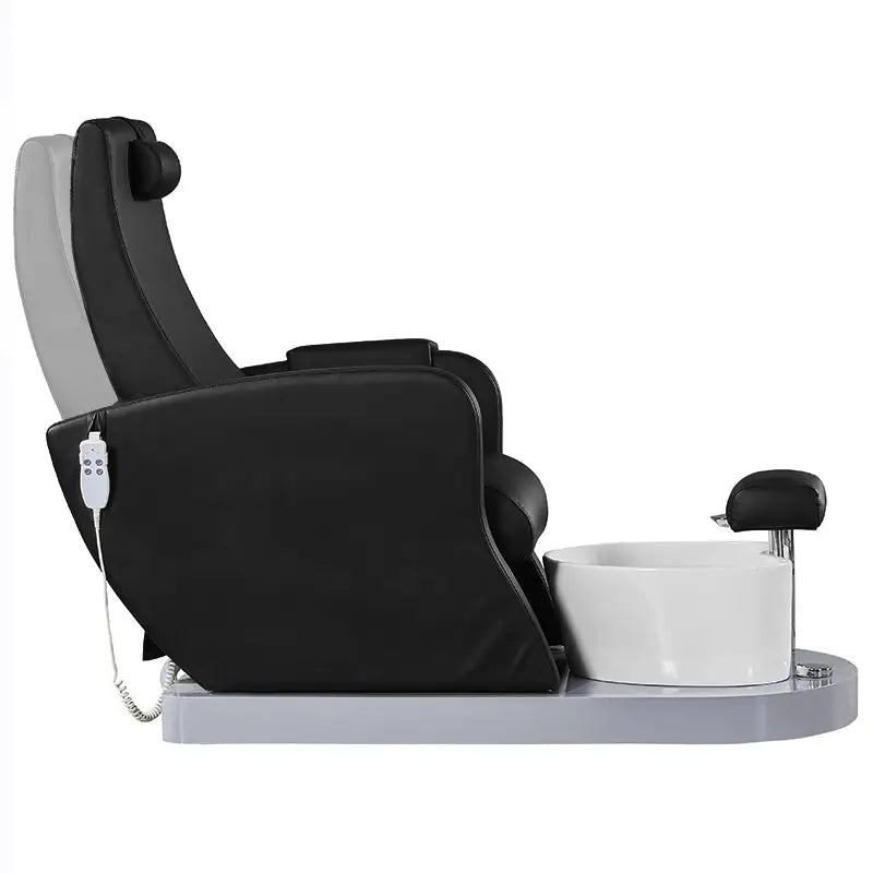 Azzurro Fußpflegestuhl Pediküre Spa 016P Schwarz mit Pumpe - Fußpflegestühle
