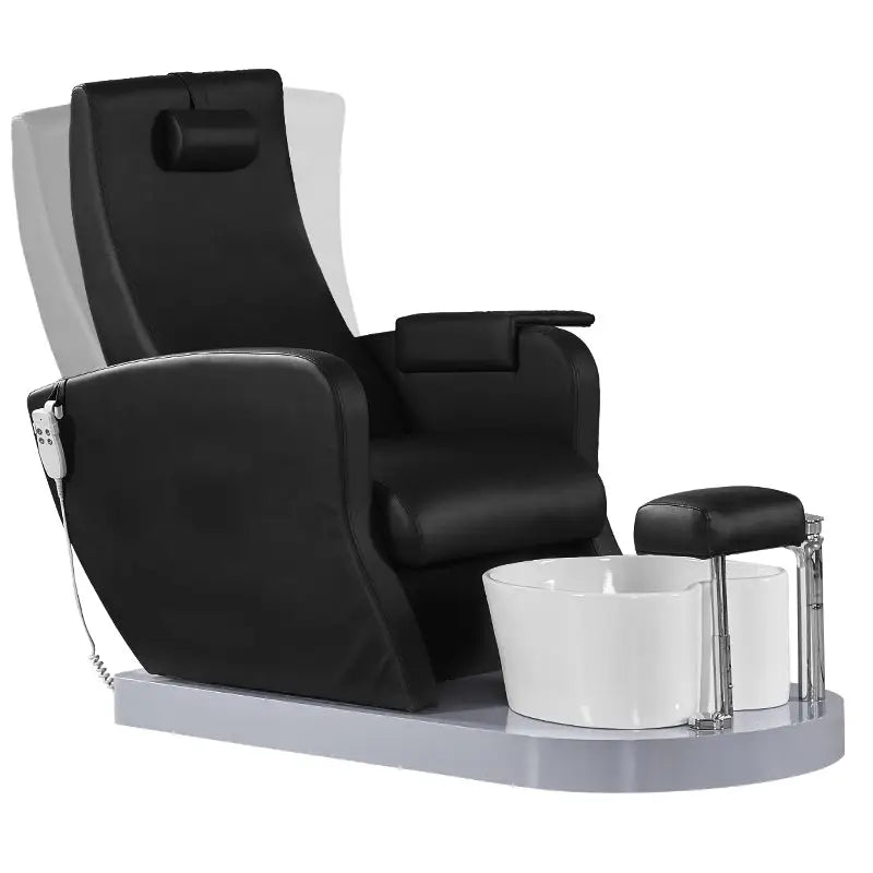 Azzurro Fußpflegestuhl Pediküre Spa 016P Schwarz mit Pumpe - Fußpflegestühle