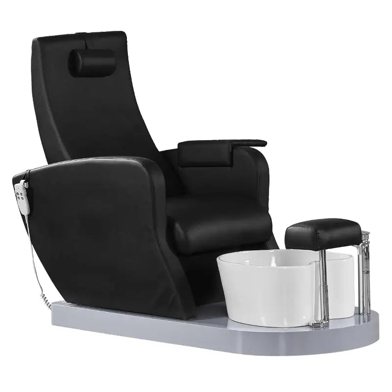 Azzurro Fußpflegestuhl Pediküre Spa 016P Schwarz mit Pumpe - Fußpflegestühle