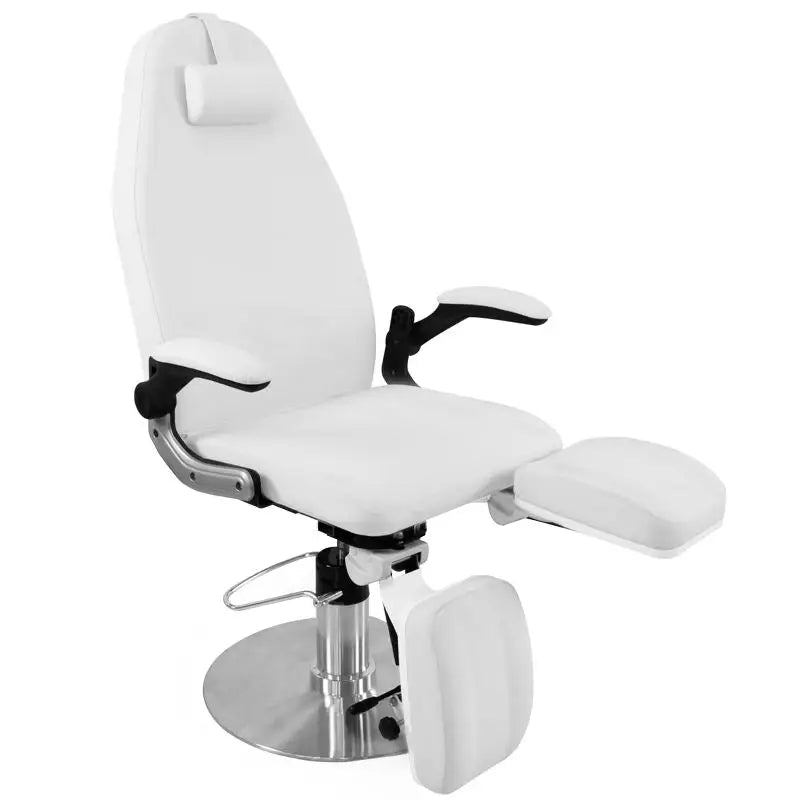 Weiße verstellbare Salonliege für Podologie und Kosmetik im Azzurro 713A Design