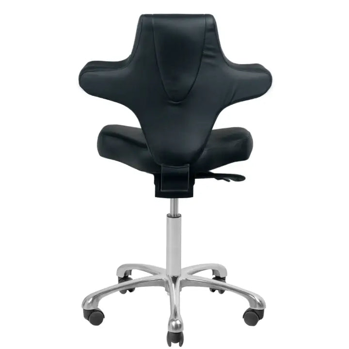 Schwarzer ergonomischer Sattelhocker Azzurro Kosmetikhocker Special 052