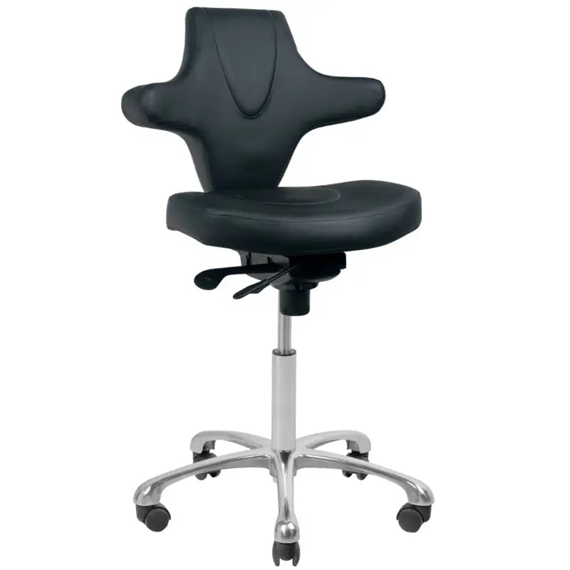 Black ergonomischer Stuhl mit verstellbarer Höhe für Azzurro Kosmetikhocker Special 052 Schwarz