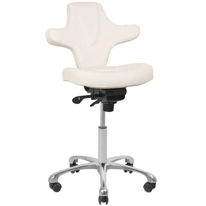 Ergonomischer, verstellbarer Rolling Stool Azzurro Kosmetikhocker Special 052 Weiß
