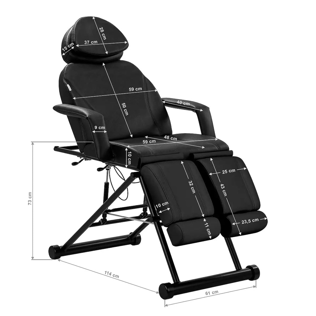 Azzurro Kosmetiksessel 563S schwarz