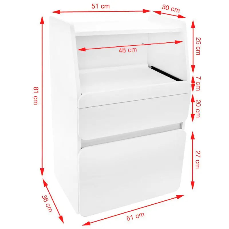 Weiße Azzurro Schrank Midi 970 Weiß + mit Maßen für stilvollen Stauraum