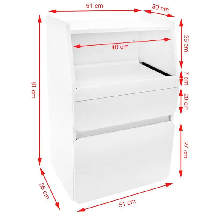 Weiße Azzurro Schrank Midi 970 Weiß + mit Maßen für stilvollen Stauraum