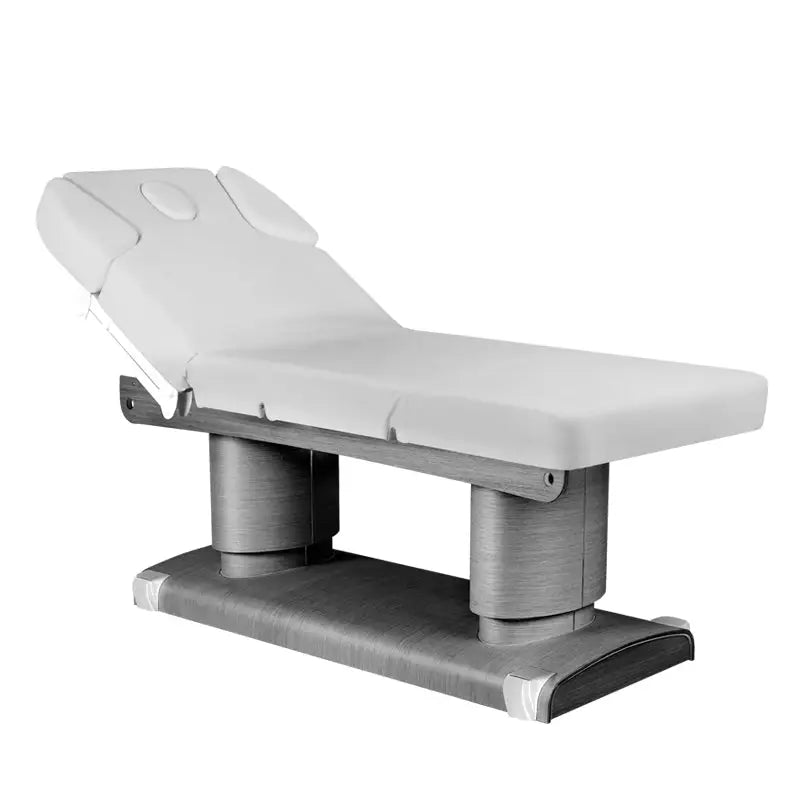 Verstellbare Massagebank Azzurro Spa-Kosmetikliege 838 mit vier Motoren grau beheizbar