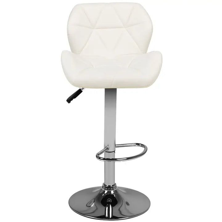 Barhocker M01 Gesteppt Verstellbar Weiß - Barhocker
