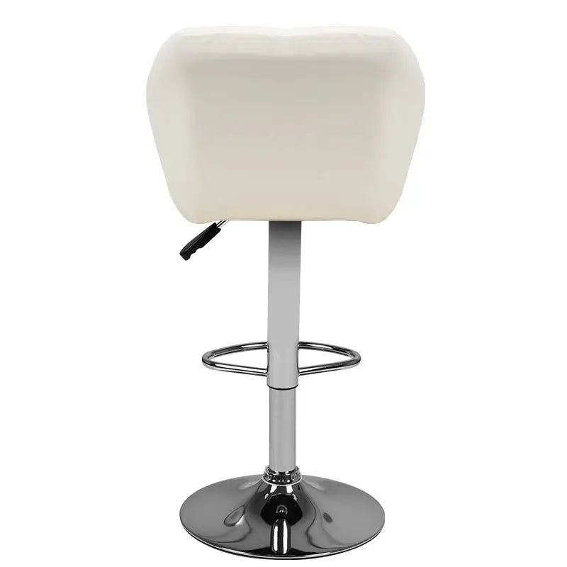 Barhocker M01 Gesteppt Verstellbar Weiß - Barhocker
