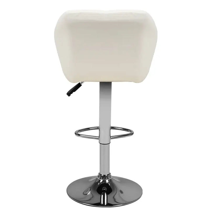 Barhocker M01 Gesteppt Verstellbar Weiß - Barhocker