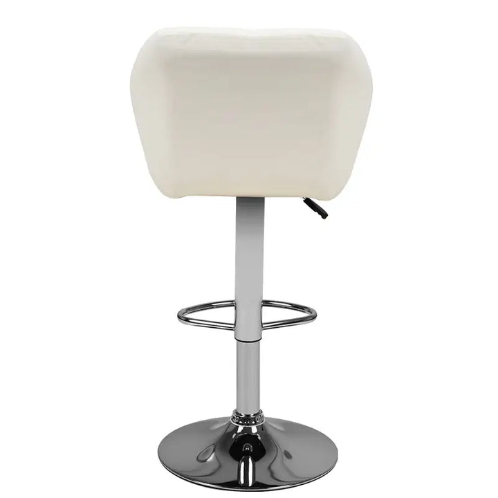 Barhocker M06 Gesteppt Verstellbar Weiß - Barhocker