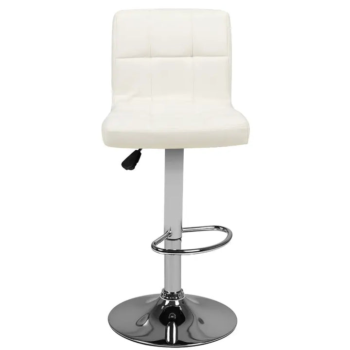 Barhocker M06 Gesteppt Verstellbar Weiß - Barhocker