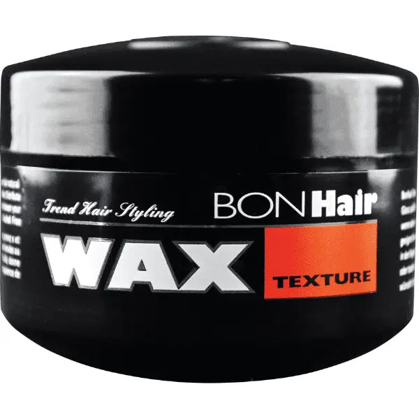 Schwarzer Haarwachscontainer Bonhair Texture Wax Haarstyling Gel, Friseurprodukt