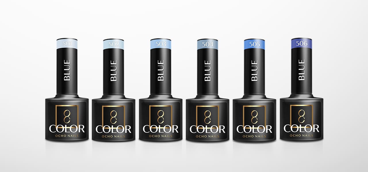 OCHO NAILS Hybrid-Nagellack Blau 508 -5 g