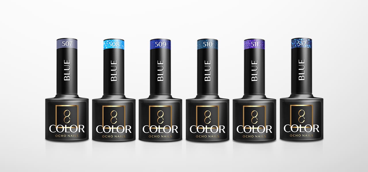 OCHO NAILS Hybrid-Nagellack Blau 508 -5 g