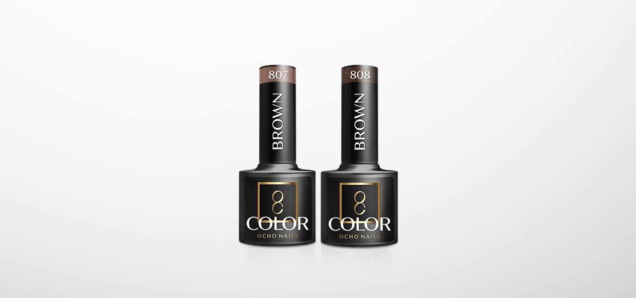 OCHO NAILS Hybrid-Nagellack Braun 802 -5 g