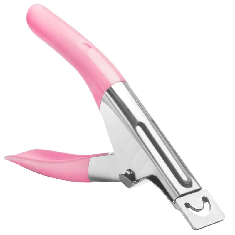 Pink und silberner Nagelknipser im Chrom-Guillotine Design