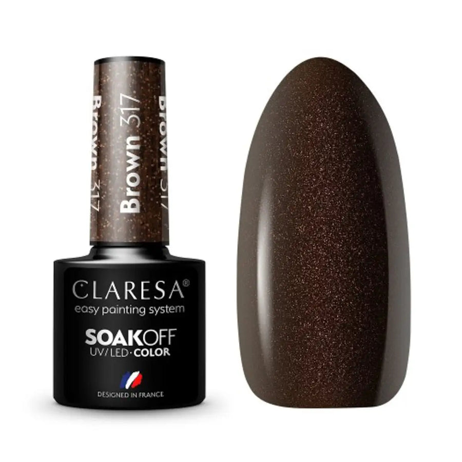 Claresa Gel Politur Braun 317 -5g - Nagellack