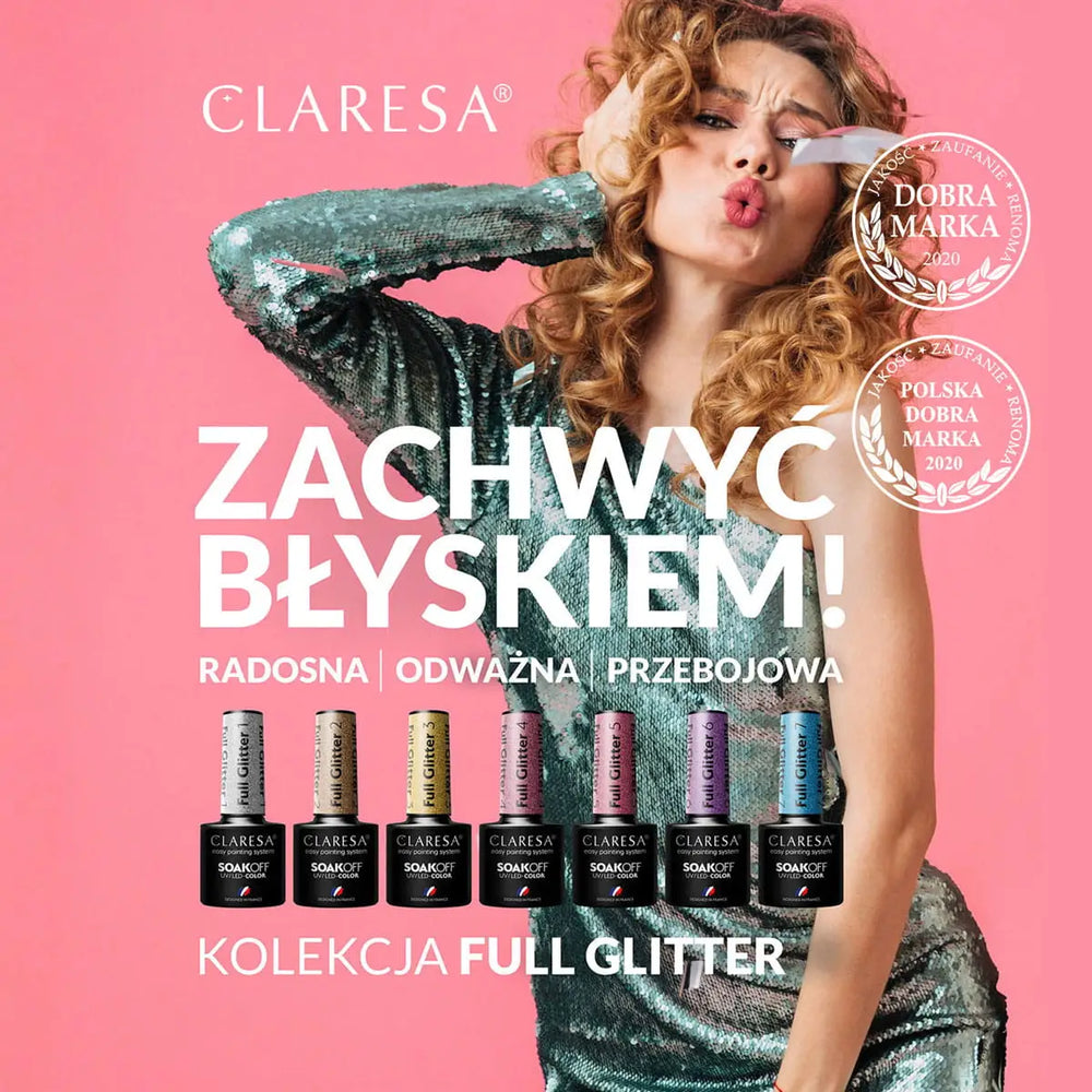 Claresa Gel Politur Full Glitter 3 -5g - Nagellack