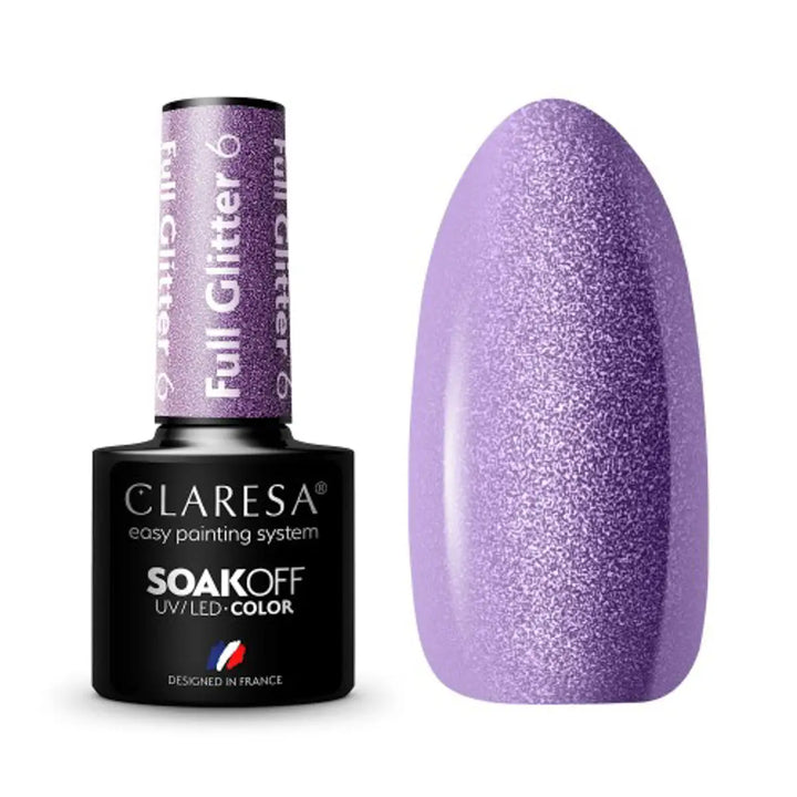 Claresa Gel Politur Full Glitter 6 -5g - Nagellack