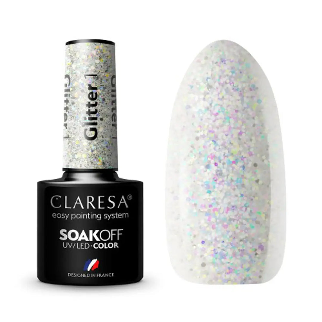 Claresa Gel Politur Glitter 1 -5g - Nagellack