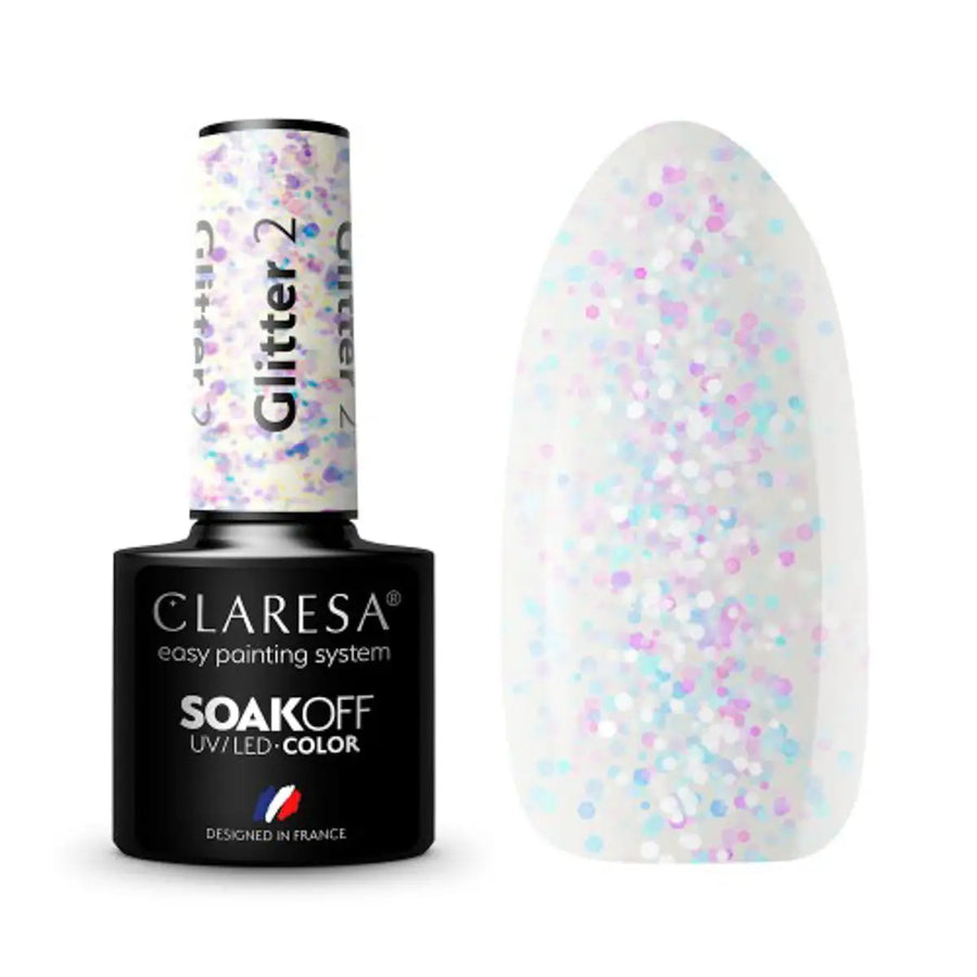 Claresa Gel Politur Glitter 2 -5g - Nagellack
