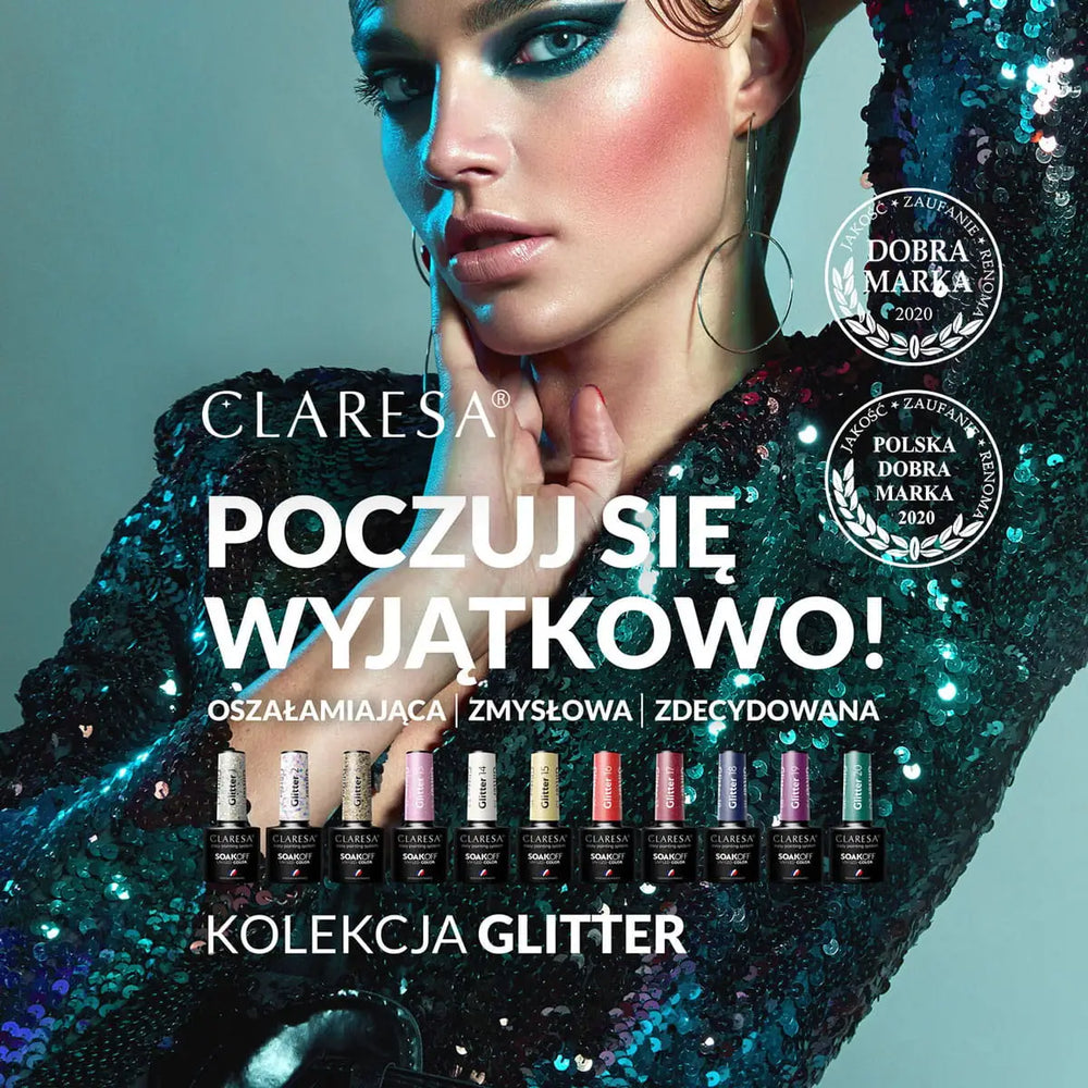 Claresa Gel Politur Glitter 2 -5g - Nagellack