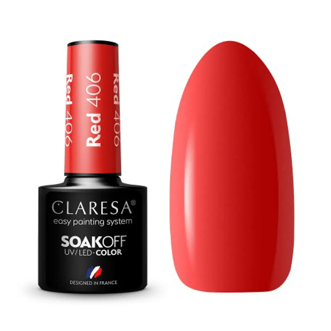 Claresa Gel Politur Rot 406 5g - Nagellack