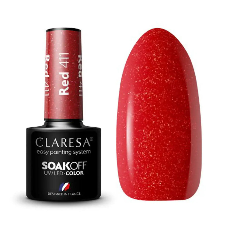 Claresa Gel Politur Rot 411 -5g - Nagellack