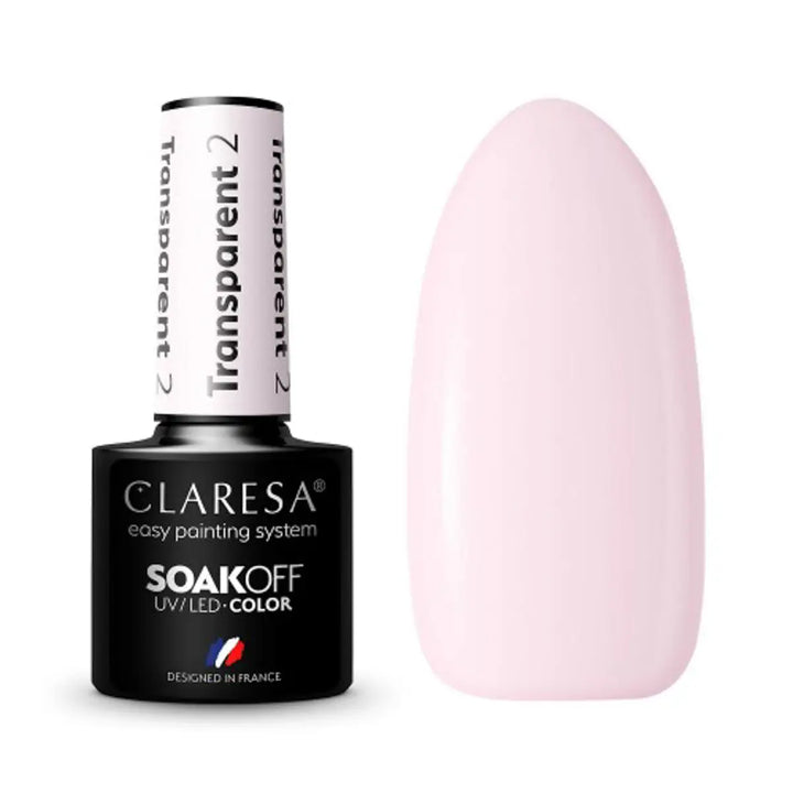 Claresa Gel Politur Transparent 2 -5g - Nagellack