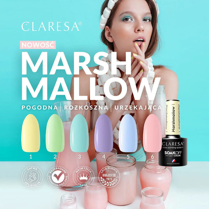 Claresa Gelpolitur Marshmallow 4 5g - Nagellack