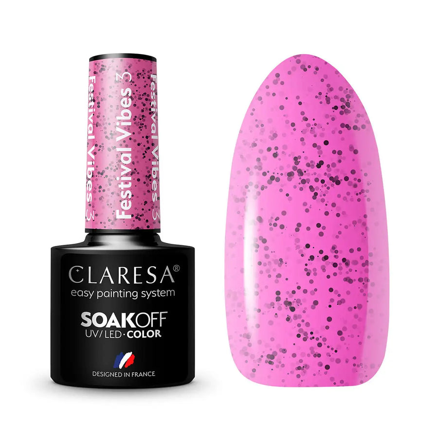 Claresa Hybrid Politur Festival Vibes 3 -5g - Nagellack