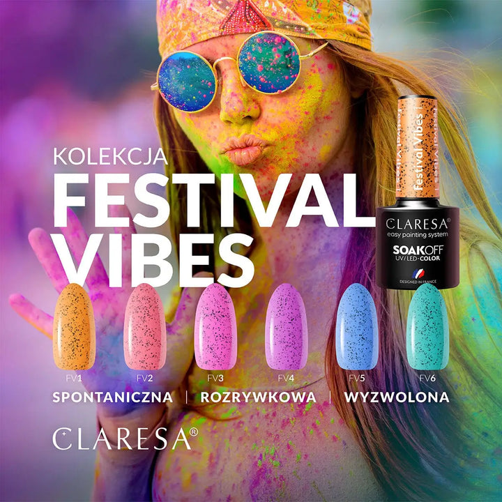 Claresa Hybrid Politur Festival Vibes 6 -5g - Nagellack