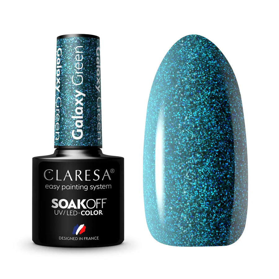 Claresa Hybrid Politur Galaxy Green 5g - Nagellack
