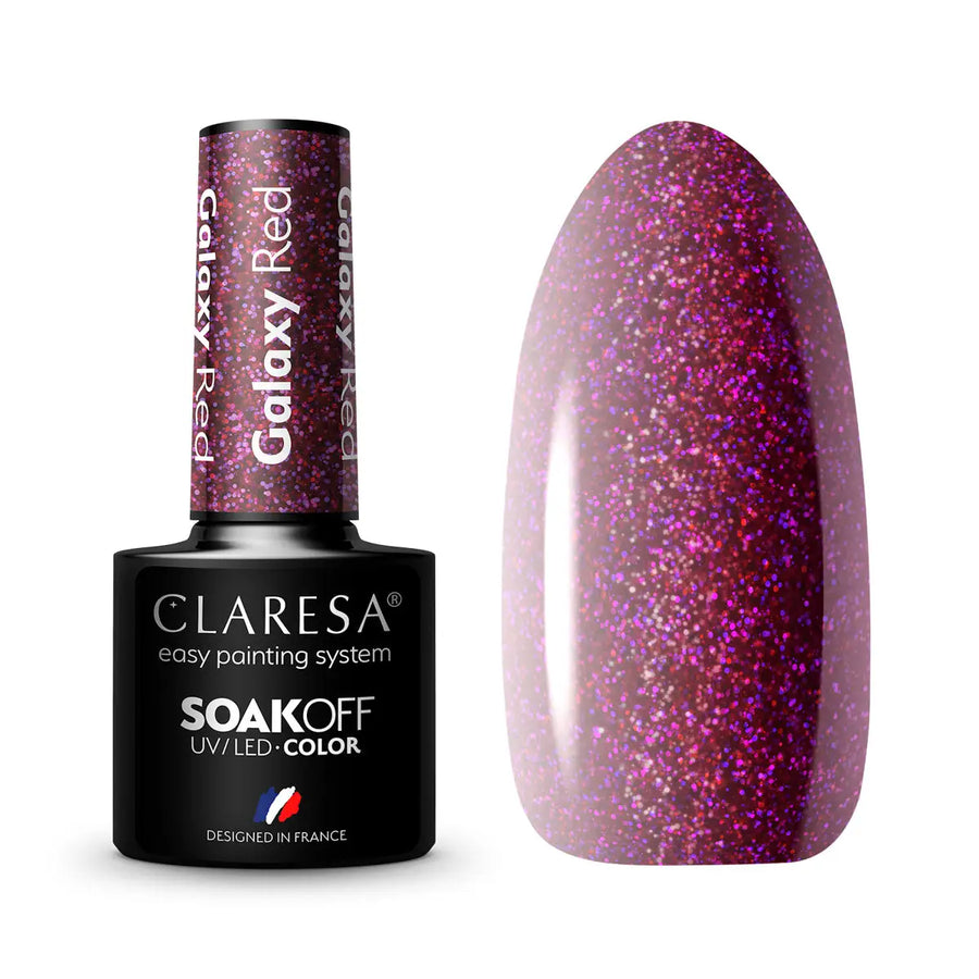 Claresa Hybrid Politur Galaxy Red 5g - Nagellack