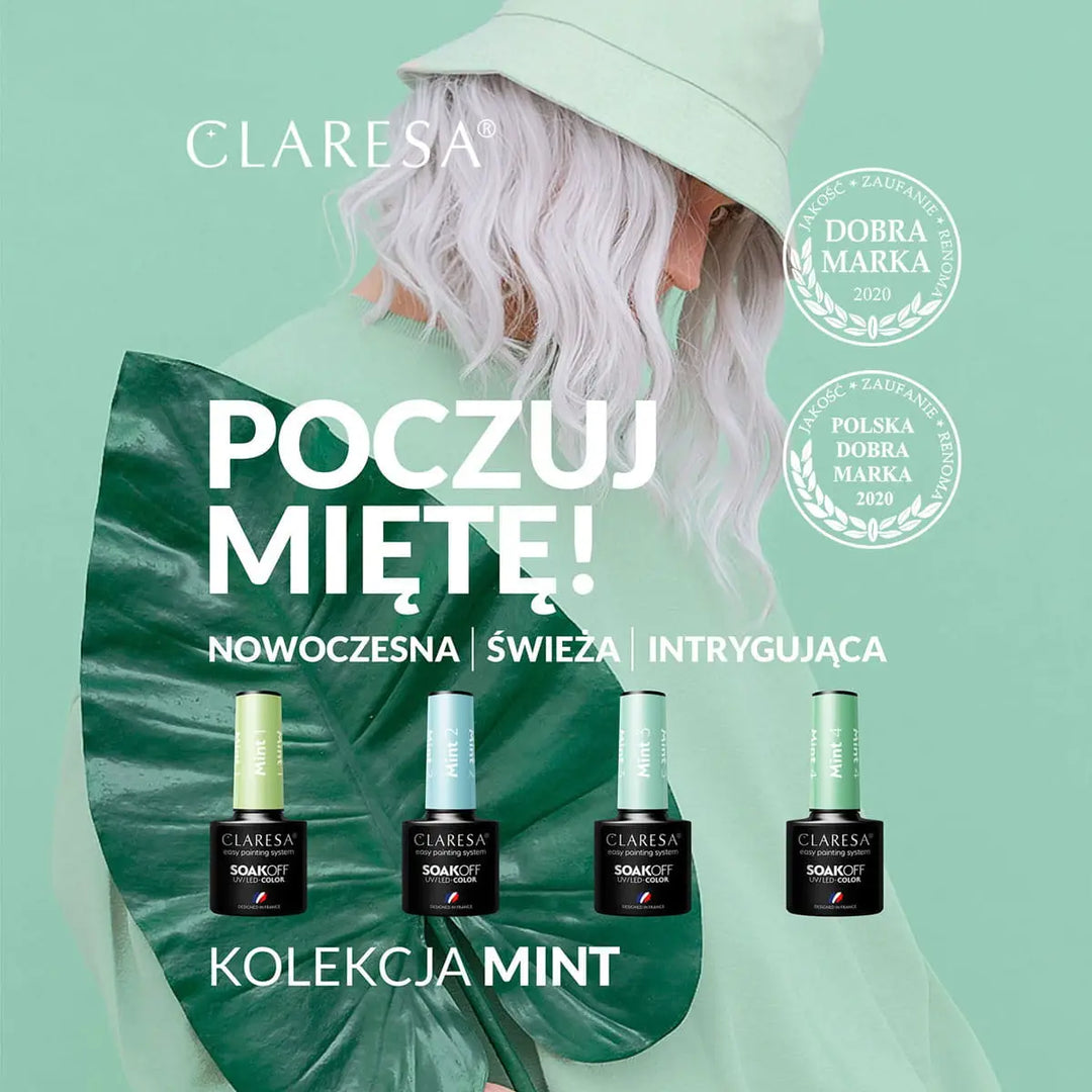 Claresa Hybrid Politur Mint 4 -5g - Nagellack