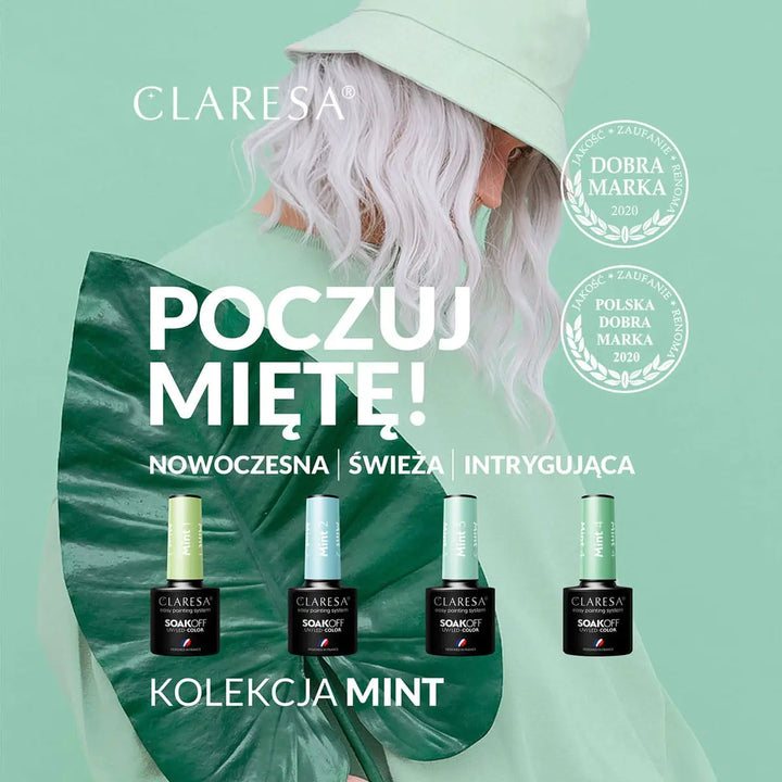 Claresa Hybrid Politur Mint 4 -5g - Nagellack