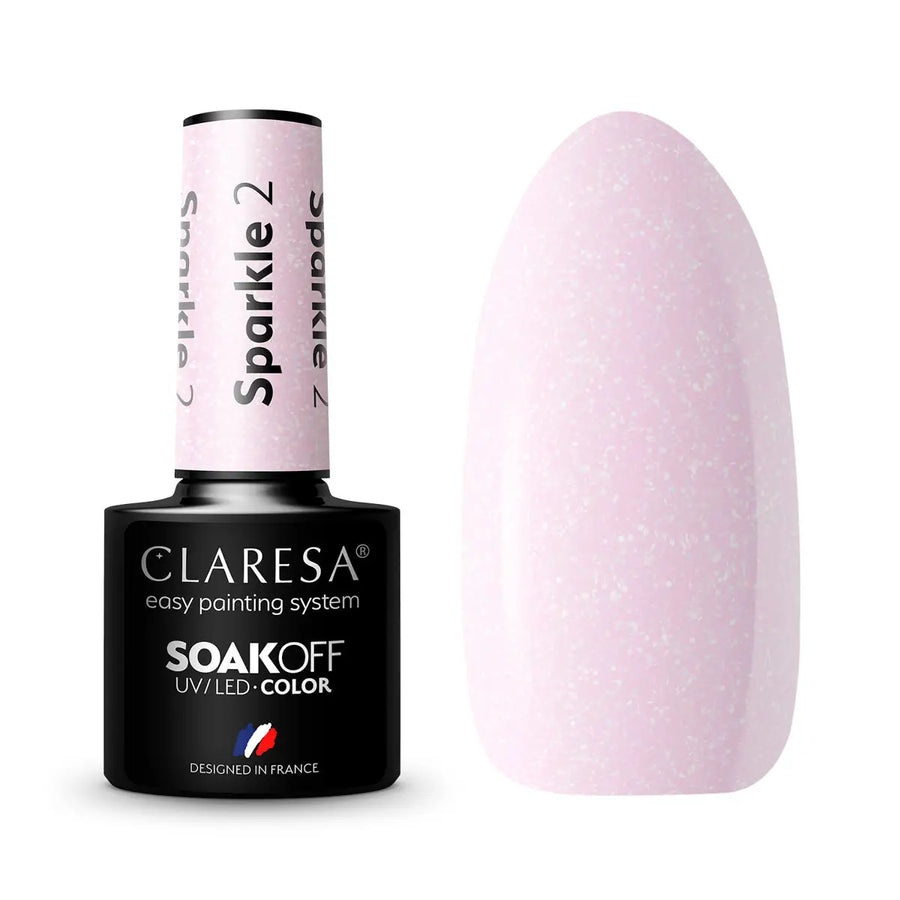 Claresa Hybrid Politur Sparkle 2 -5g - Nagellack
