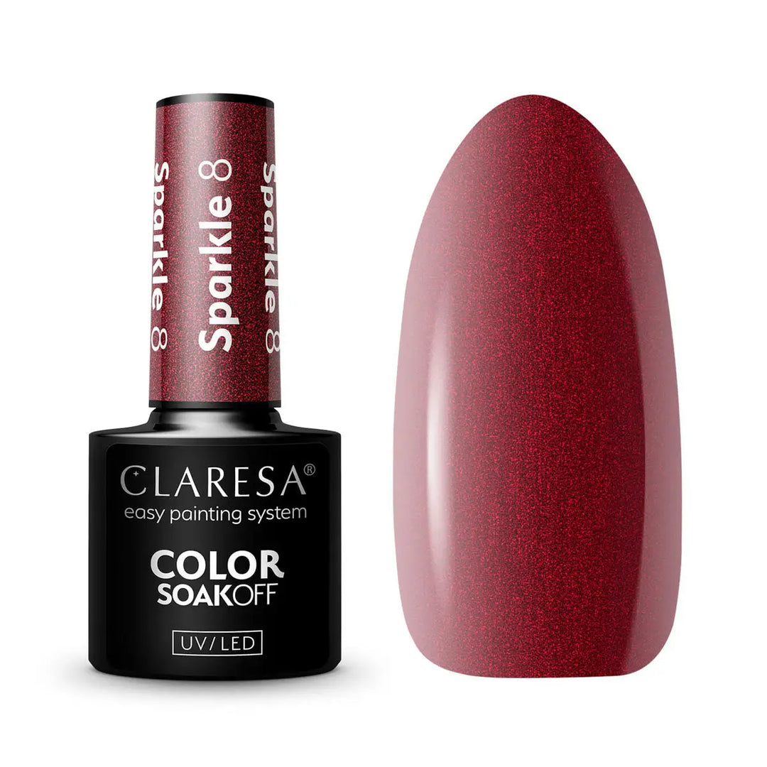 Claresa Hybrid Politur Sparkle 8 -5g - Nagellack