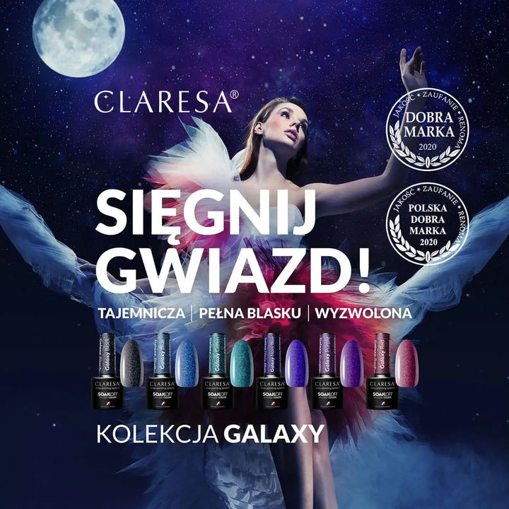 Claresa Hybridlack Galaxy Black 5g - Nagellack