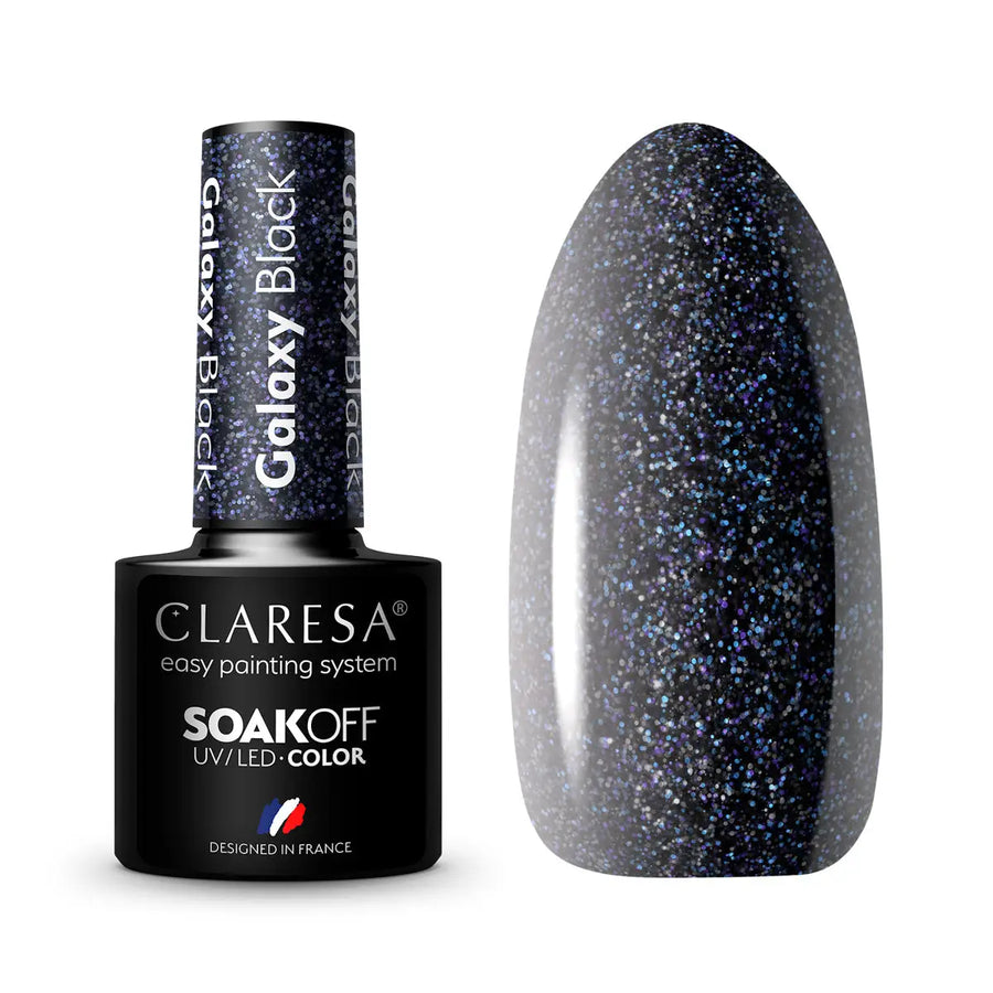 Claresa Hybridlack Galaxy Black 5g - Nagellack