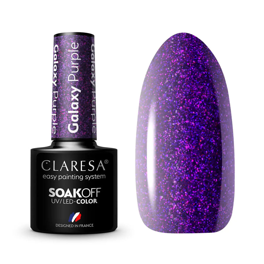 Claresa Hybridlack Galaxy Purple 5g - Nagellack