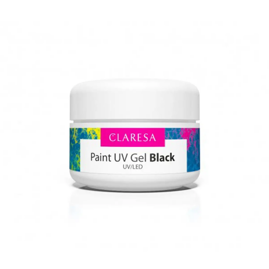 Claresa Paint Gel Schwarz 5 ml - Nagellack