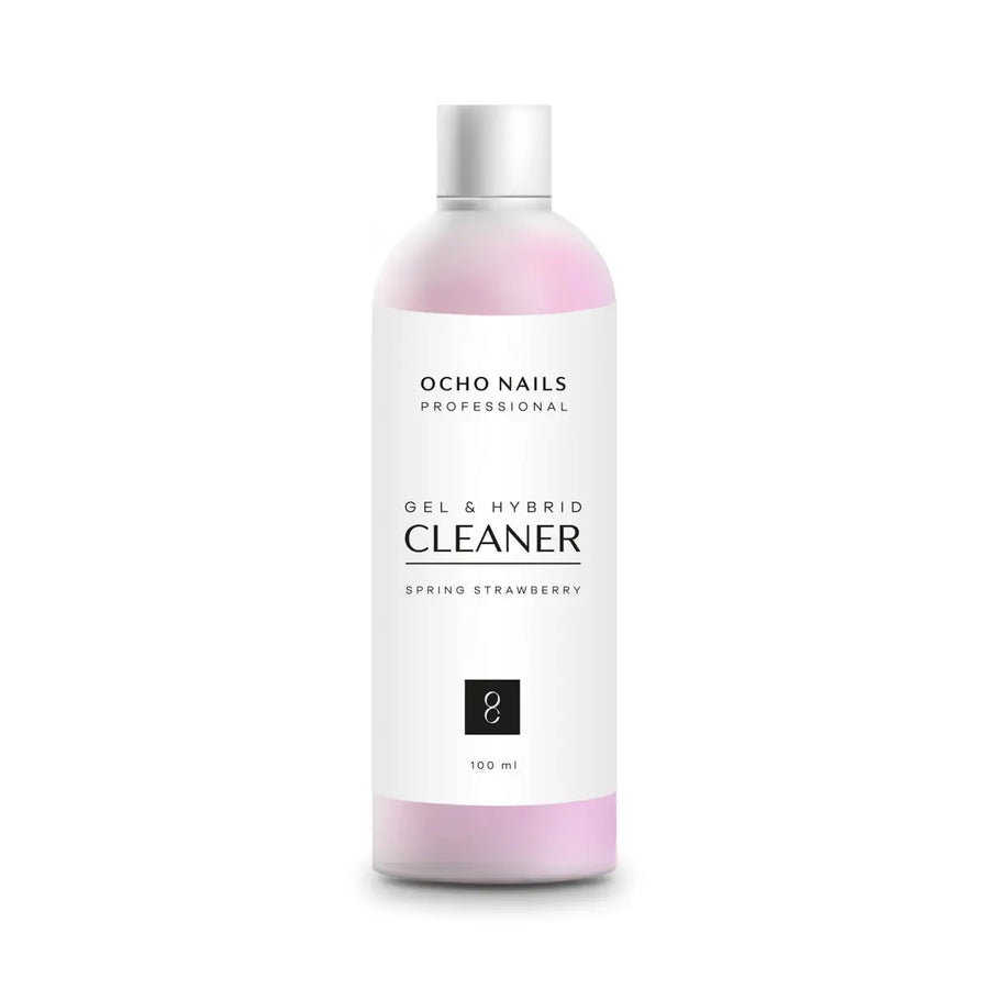 Flasche mit Nagellackentferner Cleaner Erdbeeren 100ml mit Zerstäuber